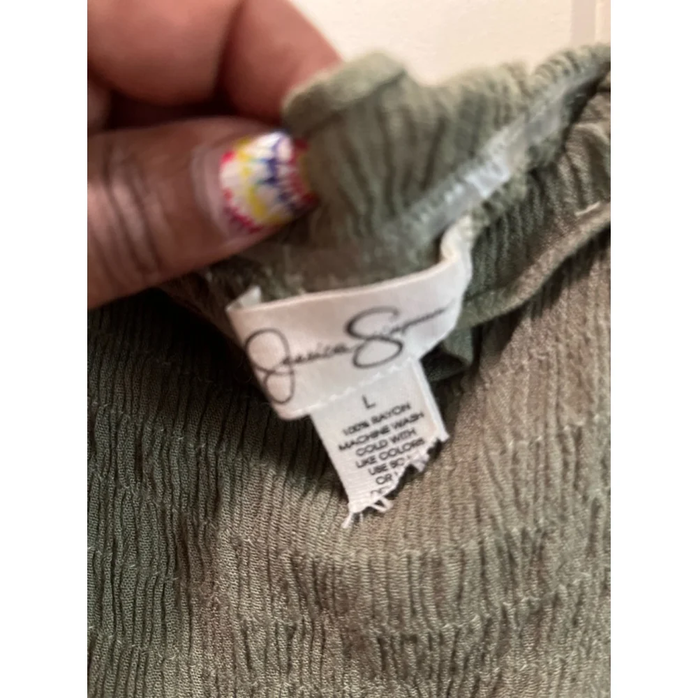 EUC Jessica Simpson Dress Size L Green - Picture 7 of 7